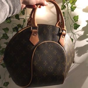 Louis Vuitton Ellipse Brown Canvas Hand Bag